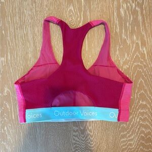 Outdoor Voices Pink and Blue Sports Bra